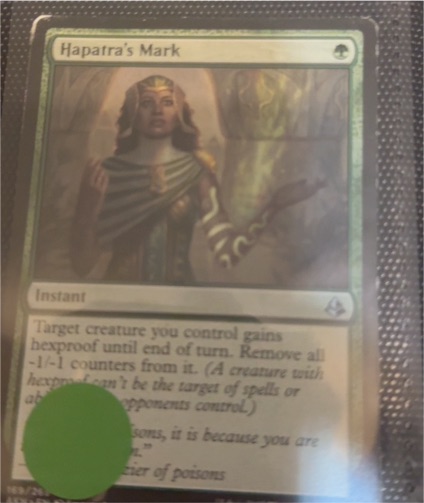 2017 Amonkhet #169 Hapatra's Mark — front