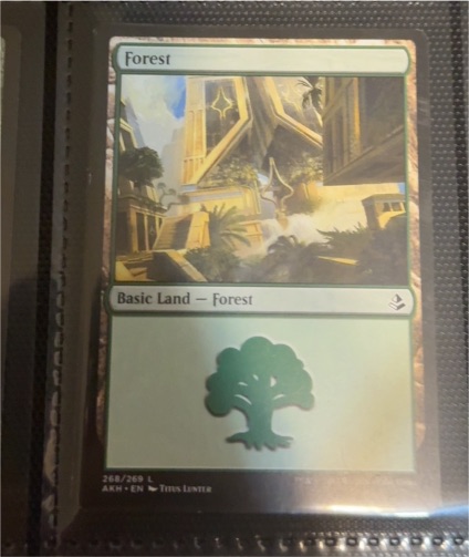 2017 Magic: The Gathering #268 Forest — front