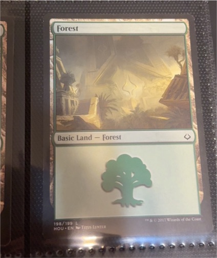 2017 Magic: The Gathering #198 Forest — front