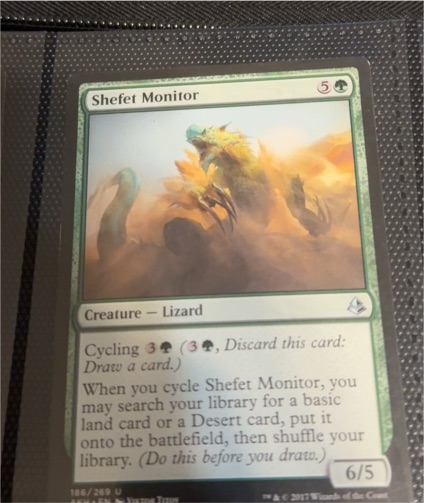 2017 Magic: The Gathering #186 Shefet Monitor — front