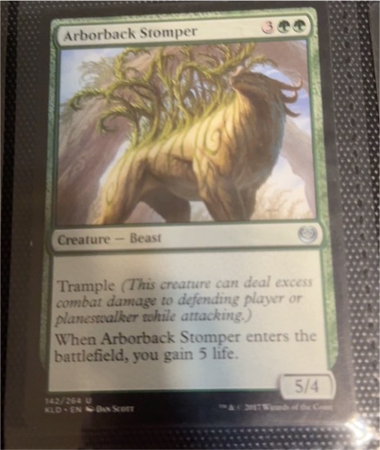 2016 Kaladesh #142 Arborback Stomper — front