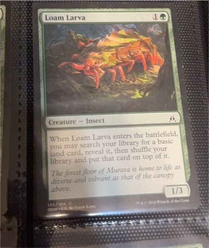 2016 Magic: The Gathering #155 Loam Larva — front