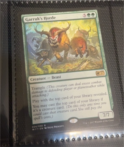 2017 Magic: The Gathering #024 Garruk's Horde — front
