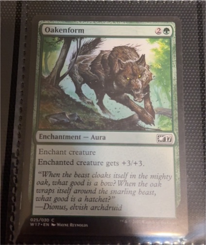 2017 Magic: The Gathering #025 Oakenform — front
