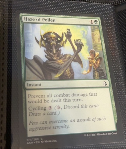 2017 Magic: The Gathering Amonkhet #173 Haze of Pollen — front
