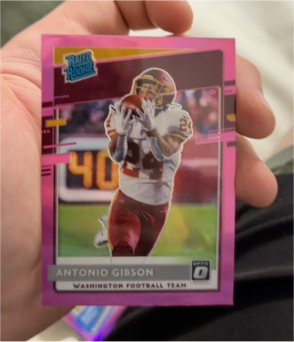 2020 Donruss Optic #185 Antonio Gibson — front