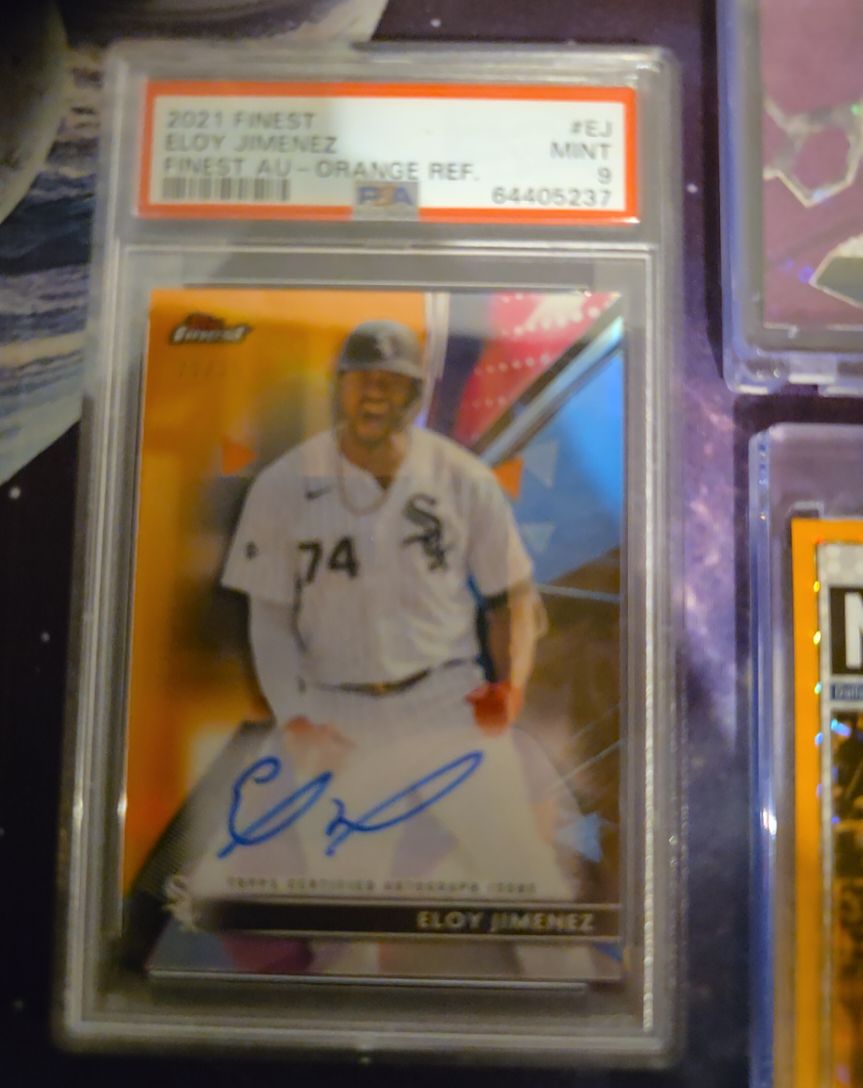 2021 Topps Finest #FEJ Eloy Jimenez — front