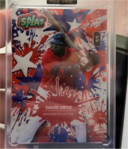 2024 Wild Card Splat #1/1 David Ortiz — front