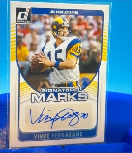 2024 Donruss Signature Marks #Vince Ferragamo — front