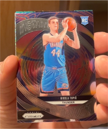 2024-25 Panini Prizm Instant Impact #3 Nikola Topić — front