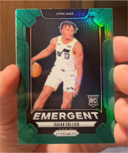2024-25 Panini Prizm #1 Isaiah Collier Emergent — front