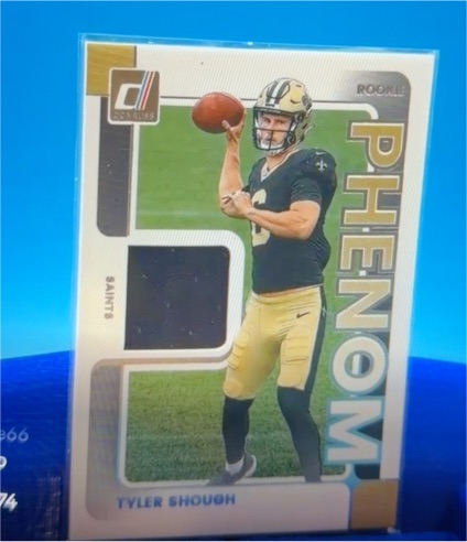 2025 Panini Donruss #RPJ-TSH Tyler Shough Rookie Phenom Jersey Patch — front