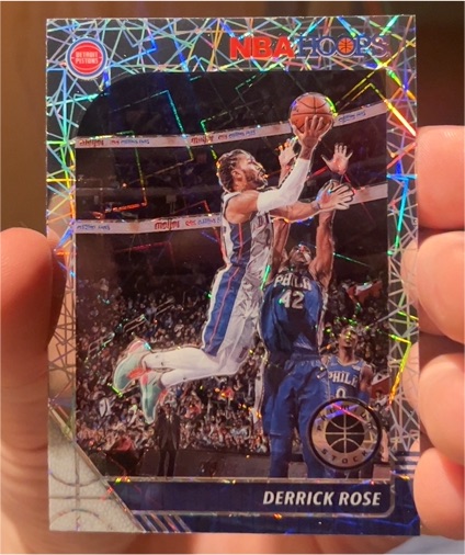 2019-20 Panini NBA Hoops Premium Stock #114 Derrick Rose — front