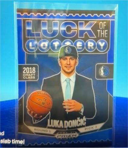 2024-25 Panini Prizm Black #13 Luka Doncic Luck of the Lottery — front