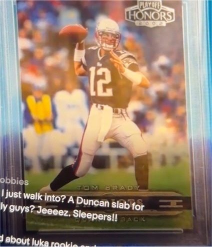2002 Playoff Honors Tom Brady — front