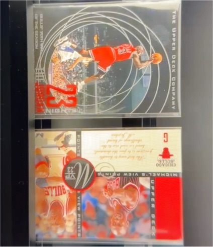 1996 Upper Deck Michael's View Points #VP7 Michael Jordan — front