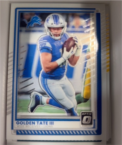 2025 Donruss Optic #124 Golden Tate III — front