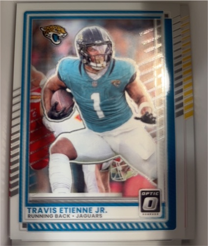 2025 Donruss Optic #141 Travis Etienne Jr. — front