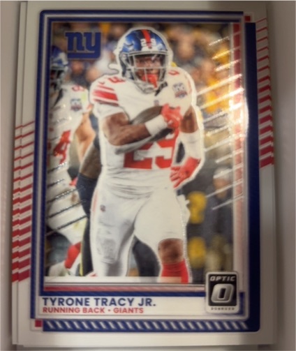 2025 Donruss Optic #6 Tyrone Tracy Jr. New York Giants — front