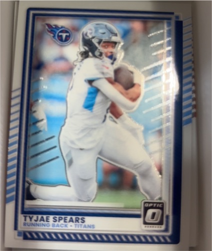 2025 Panini Optic #172 Tyjae Spears — front