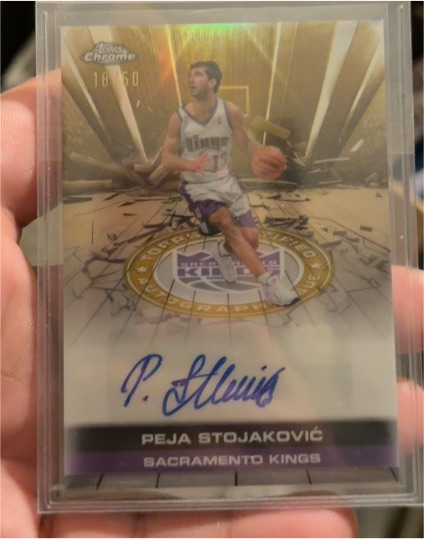 2025-26 Topps Chrome #TAU-PS Peja Stojakovic — front