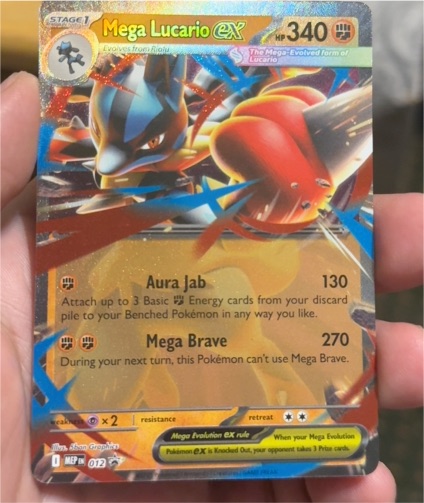 Mega Lucario EX 012 Black Star Promo — front