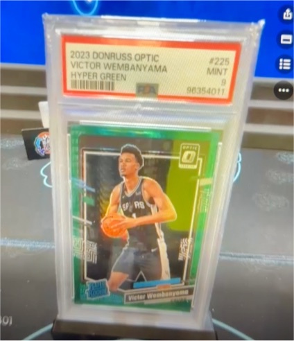 2023 Donruss Optic #225 Victor Wembanyama Hyper Green — front