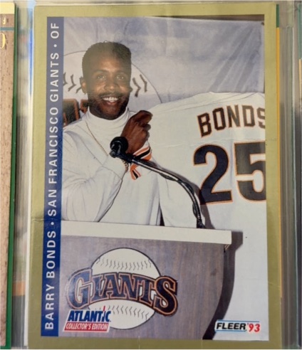 1993 Fleer Atlantic #2 Barry Bonds — front