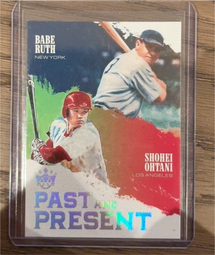 2018 Panini Diamond Kings Past and Present #PP10 Shohei Ohtani Babe Ruth — front