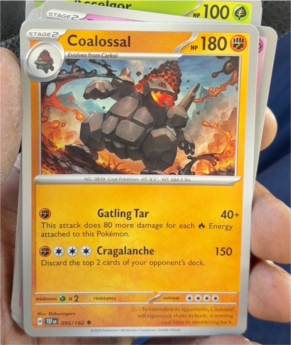 2024 Pokemon Scarlet & Violet Temporal Forces #95 Coalossal — front