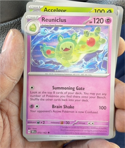 2024 Pokémon Scarlet & Violet Temporal Forces #072 Reuniclus — front