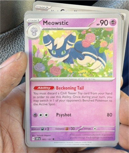 2024 Pokemon TCG Surging Sparks #85 Meowstic — front
