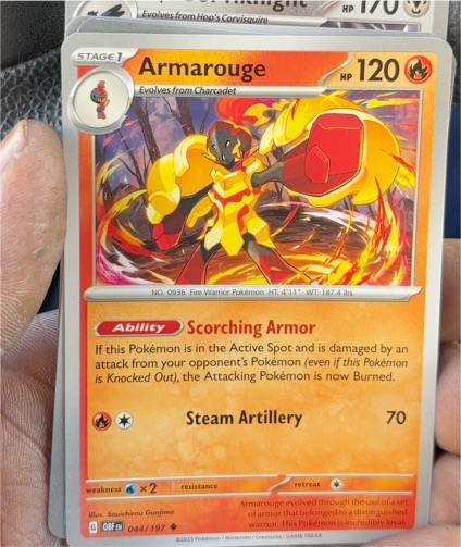 2023 Pokémon Scarlet & Violet Obsidian Flames #044 Armarouge — front