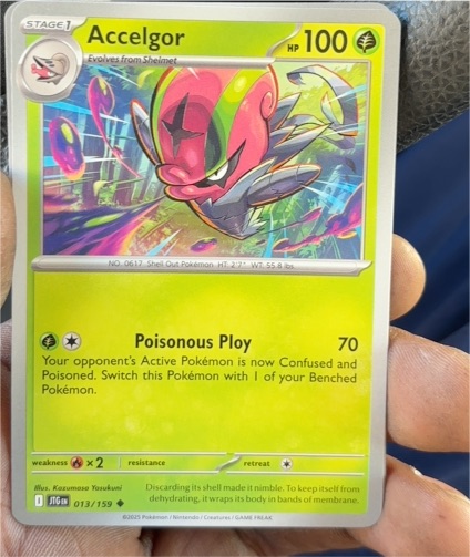 2025 Pokémon SV09: Journey Together #013 Accelgor — front