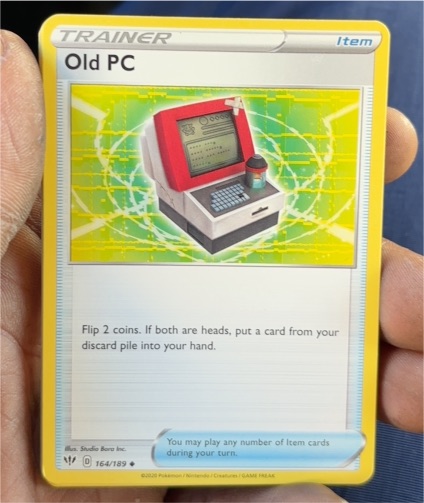 2020 Pokémon Darkness Ablaze #164 Old PC — front