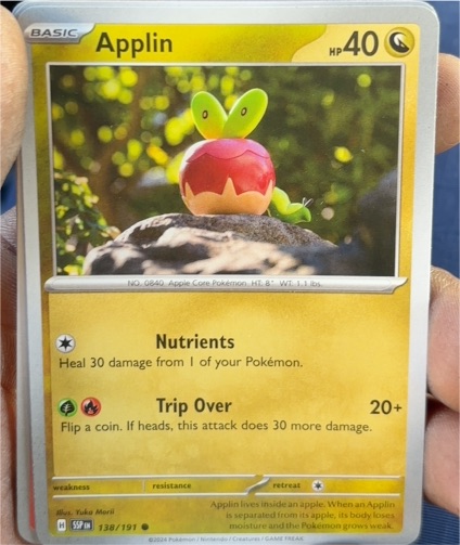 2024 Pokémon Scarlet & Violet Surging Sparks #138 Applin — front