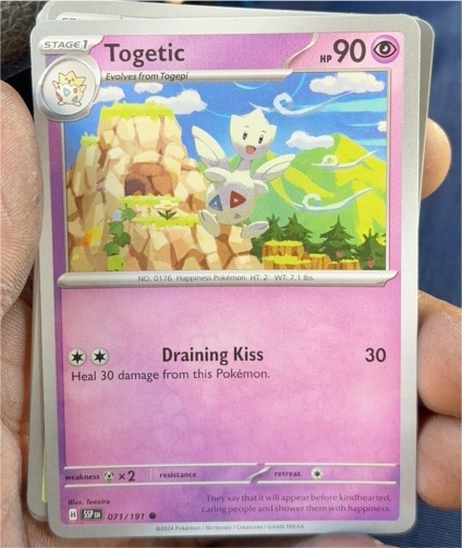 2024 Pokémon SV08: Surging Sparks #071 Togetic — front