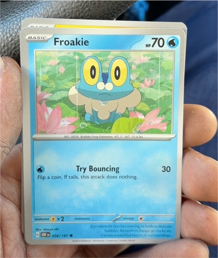 2023 Pokémon Scarlet & Violet Obsidian Flames #056 Froakie — front