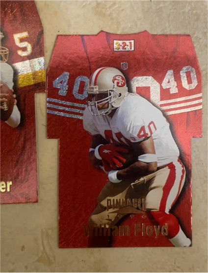 1996 Pinnacle Die Cut Jerseys Holofoil #4 William Floyd — front