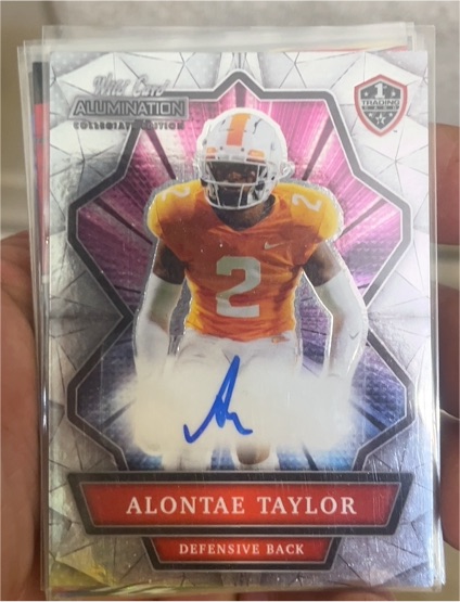 2021 Wild Card Alumination NIL #ANBC-A Alontae Taylor — front