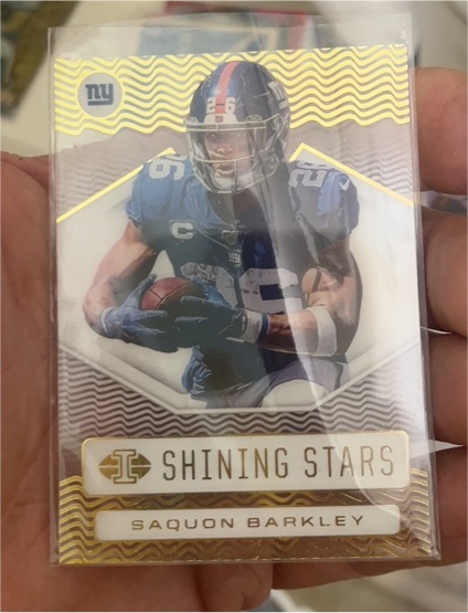 2020 Panini Illusions #SS5 Saquon Barkley Shining Stars — front