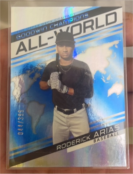 2022 Upper Deck Goodwin Champions #AW-14 Roderick Arias All-World — front