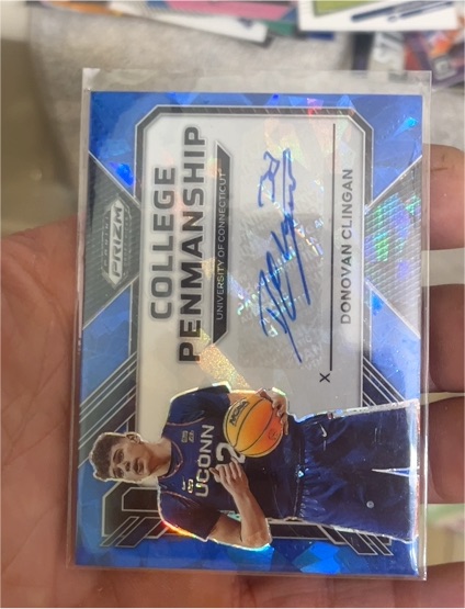 2023 Panini Prizm Draft Picks College Penmanship #CP-DVC Donovan Clingan — front