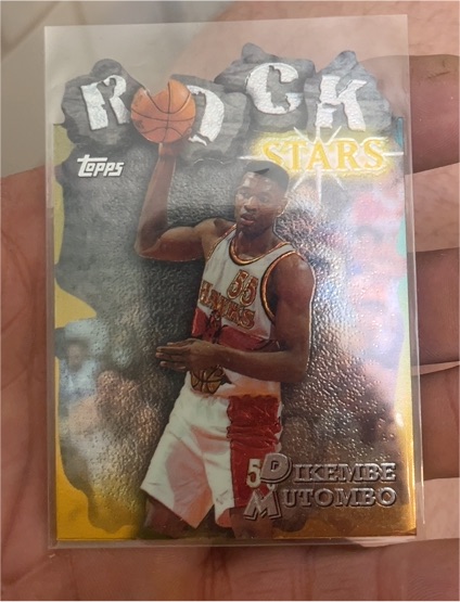 1997-98 Topps Rock Stars #RS10 Dikembe Mutombo — front