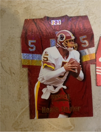 1996 Pinnacle 3-2-1 (Die Cut Jerseys) #5 Heath Shuler — front
