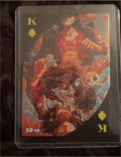 One Piece SR-16 King of Spades Playing Card — front