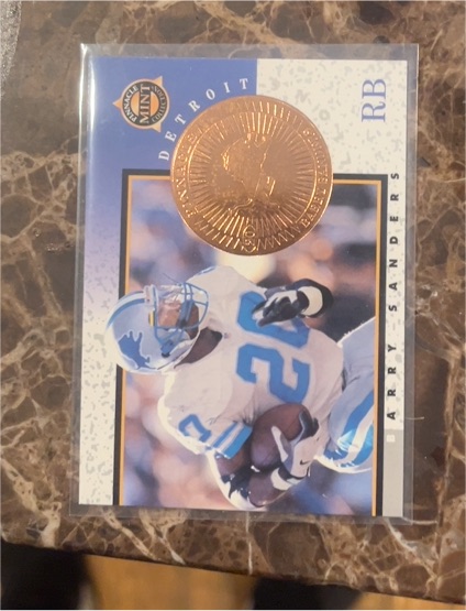1997 Pinnacle Mint Collection Bronze #8 Barry Sanders — front