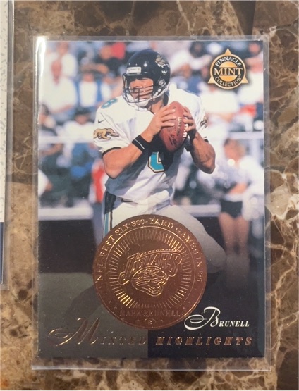 1997 Pinnacle Mint #23 Mark Brunell Jacksonville Jaguars — front