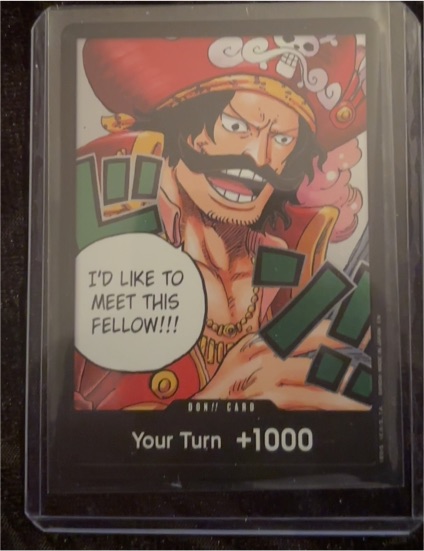 One Piece TCG OP13 Don!! Card - Carrying On His Will Gol D. Roger — front