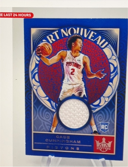 2021-22 Panini Court Kings Art Nouveau #AN-CC Cade Cunningham — front